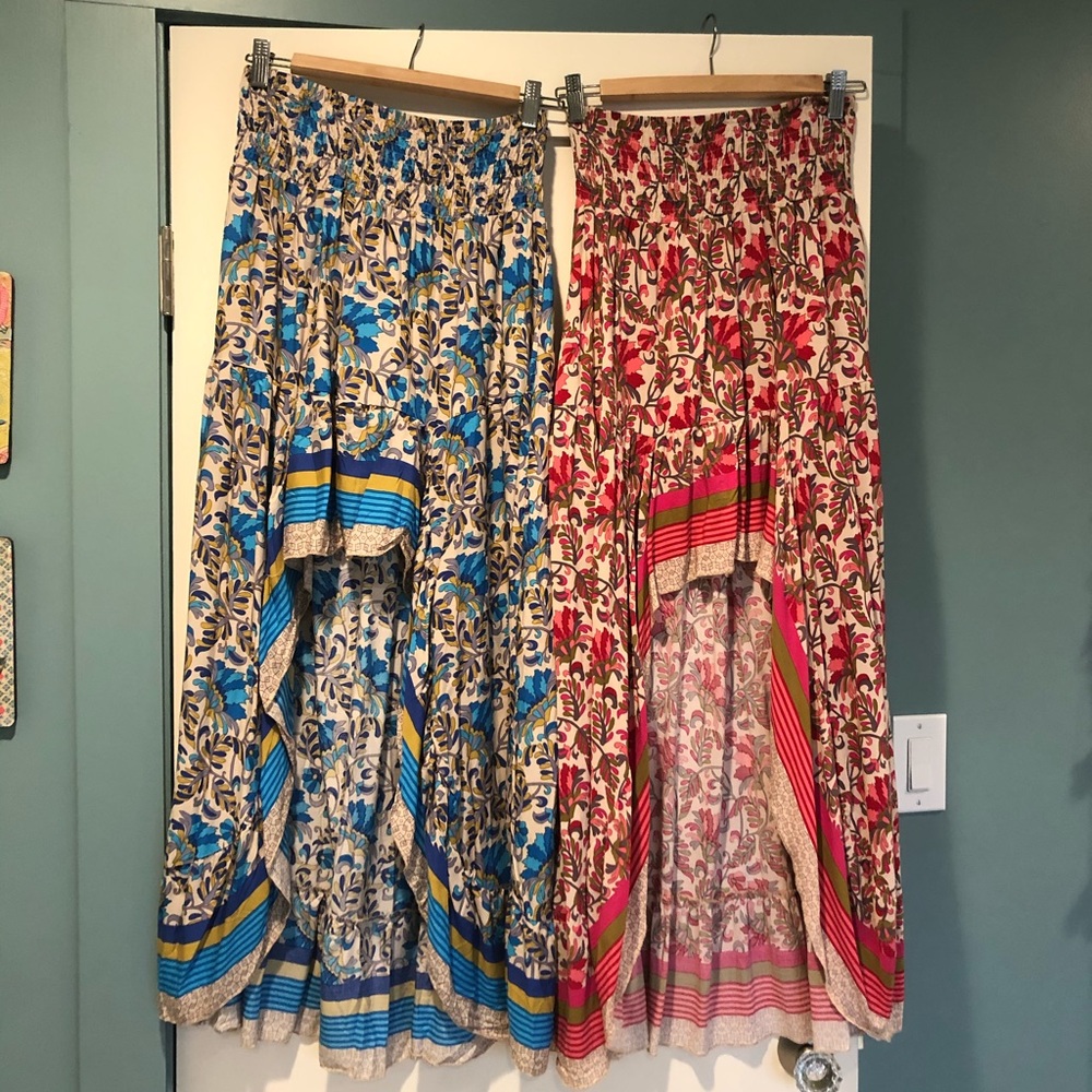 2 High Low Flowing Skirts